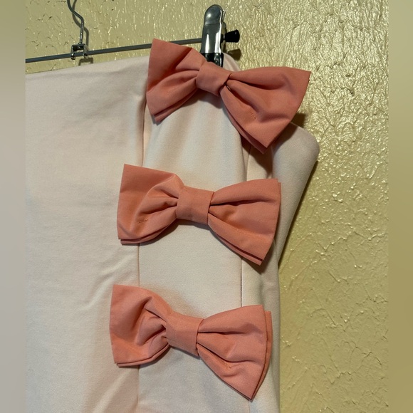 BHLDN Lia Strapless Bow‎ Midi Dress Size Large Anthropologie - Picture 9 of 13